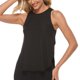 thumbnail image 2 of Tops sólidos para mujer, sin mangas, con cuello redondo, chaleco de yoga, camiseta de entrenamiento con abertura lateral Pompotops  lopia988748, 2 of 6