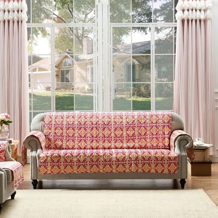 Greenland Home Fashions Joanna S High Quality Reversible Waterproof Sofa Cover Furniture Protector 127x77 Multicolor