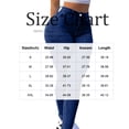 thumbnail image 4 of Wutalume Jeans for Women Slim Fit Straight Leg Mid Rise, Solid Color Versatile Denim Pants, Comfort Stretch for All-Day Wear,Dark Blue XL, 4 of 7
