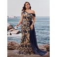 thumbnail image 2 of AURA Women Plus Size Mermaid Sequin Evening Gown Sleeveless Elegant Formal Dress, 2 of 8