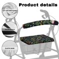 thumbnail image 5 of HELLHERO Night-Stitched Wildflowers Stretch Fabric Walker Seat Back Cover Walker Seat Cover & Senior Adult Style, 5 of 7