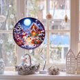 thumbnail image 6 of DIY Diamond Pendant, Diamond Art Painting, Christmas Creative Design, Pvc Round Home Decoration Pendant (Double-Sided Pattern, Single-Sided Diamond)-Christmas Snowman2, 6 of 9