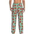 thumbnail image 6 of Cauagu Hand Drawn Strawberry Mens Pajama Pants Sleep & Lounge Pants,PJ Bottoms with Pockets-XX-Large, 6 of 7