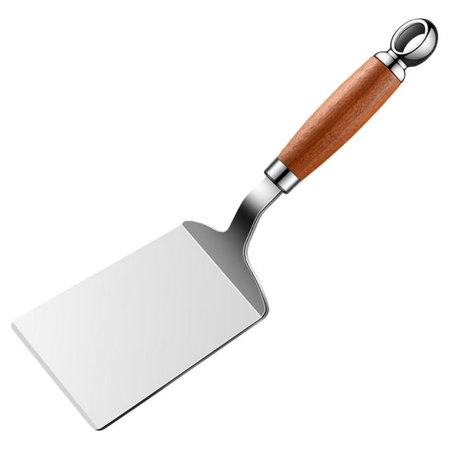Stainless Steel Cooking Spatula For Frying And Grilling Pancakes Fish And Pizza Spatula Heavy Duty Kitchen Utensil For Home Use
