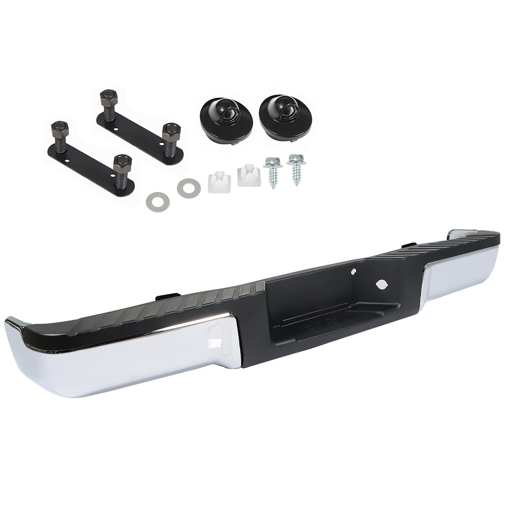 Chrome Rear Step Bumper For 2009-2014 Ford F150 – Alloy Steel, Without Sensor Holes & Towing
