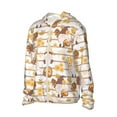thumbnail image 2 of Daiia Cute Bee Gnome UPF 50+ Sun Protection Hoodie Jacket Lightweight Long Sleeve Sun Shirt for Women Men with Pocket Hiking Outdoor-XX-Large, 2 of 9