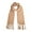 Khaki, variant on AWZXDE Women's Fringed Solid Color Long Scarf - Soft & Breathable Flowy Wrap for Everyday and Layered Styling Khaki,One Size
