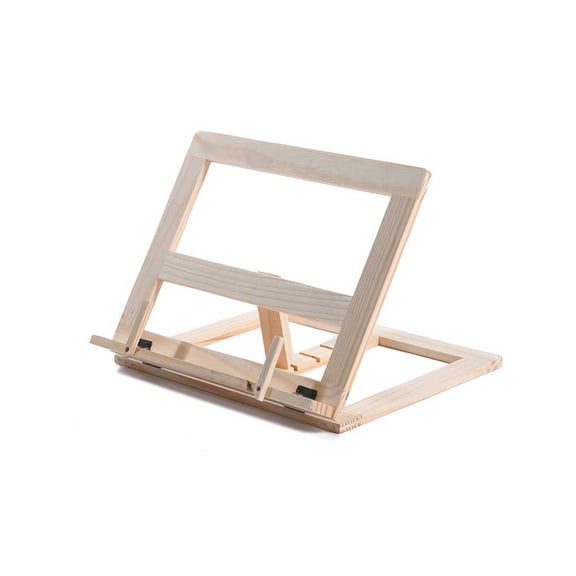 Cateissary Soporte de lectura de libros para niños, soporte antideslizante para ordenador portátil, soporte plegable de madera, soporte de Carpetas de archivos