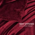 thumbnail image 5 of JML Fleece Throw Blanket Soft Cozy Plush Nap Blanket,50"x60", Burgundy, 5 of 7