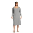 thumbnail image 3 of Terra & Sky Women’s Plus Rib Knit Jersey Midi Dress, 3 of 6