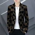 thumbnail image 5 of Trajes y blazers cortos para hombre, chaquetas de fiesta con un solo pecho, moda de verano 2024, casuales y elegantes, 5 of 5