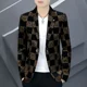thumbnail image 5 of Trajes y blazers cortos para hombre, chaquetas de fiesta con un solo pecho, moda de verano 2024, casuales y elegantes, 5 of 5
