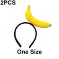 thumbnail image 3 of vlrwzc Simulated Food Design Hair Hoop 2pcs Funny Kawaii Fruit Headwear Novelty Banana Hair Bands Halloween Headband for Washing Face, 3 of 7