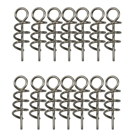 20/50/100pcs Spring Lock Pin Crank Hook Fishing Connector Stainless Steel Spring Crank Lock For Soft Lure Fishing Tackle 100Pcs