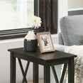 thumbnail image 4 of Furniture of America Quint Contemporary Wood Side Table in Dark Gray, 4 of 7