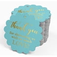 thumbnail image 4 of Inkdotpot Real Gold Foil Thank You Baby/ Bridal Shower Tags Favor Hang Paper Tags 100 Pieces, 4 of 7