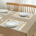 thumbnail image 3 of Pioneer Flower Floral Print Pattern Summer Placemats Table Placemats Set Of 4-Linen Kitchen Washable Placemats Table Mats 12x18 Inch Non-Slip Heat Resistant, 3 of 6