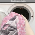 thumbnail image 2 of Rose Dog Crate Cover, Abstract Romantic Pattern with Flowers Bloom, Easy to Use Pet Kennel Cover Small Dogs Puppies Kittens, 7 Sizes, Pink Purple, by Ambesonne, 2 of 6