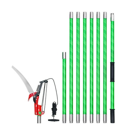 Manual Pole Saw Extendable Pole Tree Pruner 3.87 - 27 ft with Scissors