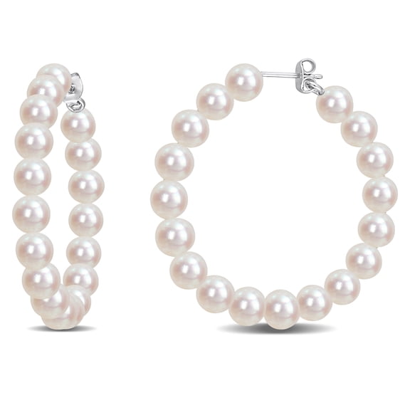 Everly Women's Cultured Pearl Sterling Silver Earrings