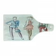 thumbnail image 1 of Fashion Cutting Board, Watercolor Design Hand Drawn Sketch of Young Women in Fashionable Clothes Print, Decorative Tempered Glass Cutting and Serving Board, in 3 Sizes, by Ambesonne, 1 of 2