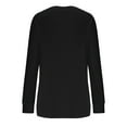 thumbnail image 5 of Lovzfmll Ladies Tops and Blouses, Womens Long Sleeve Round Neck Shirts Basic Tee Fall Tops Outfits Loose Clothes Fashion Casual Solid Drop Shoulder Raglan Sleeve Tops Shirt With Poket Black 2XL, 5 of 5