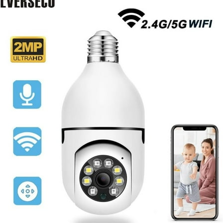 RVPOZWER Wireless Security Camera System Outdoor Home 5G Wifi Night Vision Cam 1080P