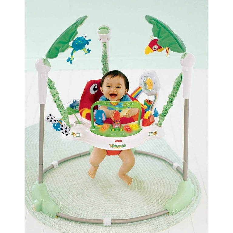 Fisher-Price Rainforest Jumperoo Baby Bouncer, Interactive Fisher-Price Rainforest Jumperoo Baby Bouncer, Interactive