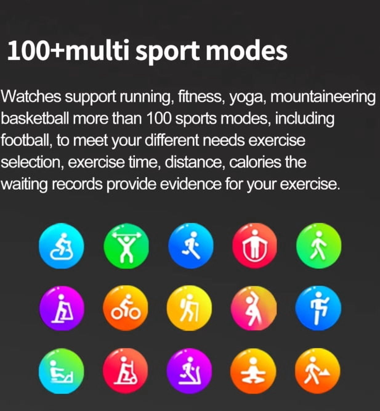 LAATIKUI ET570 smart watch waterproof health sports call reminder tracking
