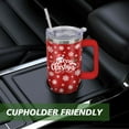 thumbnail image 5 of Christmas Tumbler 40 oz Christmas Tumblers with Handle and Straw Farmhouse Red Snowman Stainless Steel Insulated Coffee Cups Mugs Christmas Gifts Stuff Decor for Women Girls, 5 of 7