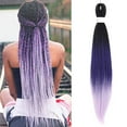 thumbnail image 3 of Jumbo Braid Hair 26inch Synthetic Fiber Hair Extensions Crochet Braiding Gradient Color Braids Hair Styling Tools, 3 of 7