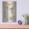 thumbnail image 4 of Luxe Metal Art 'Compound Bow Blueprint Patent Parchment' Metal Wall Art, 12"x16", 4 of 9