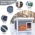 thumbnail image 2 of Outdoor Cat House Weatherproof Insulated Cat Houses for Outdoor Cats with All-Round Foam Feral Cat House Shelter Outdoor for Winter, 2 of 9