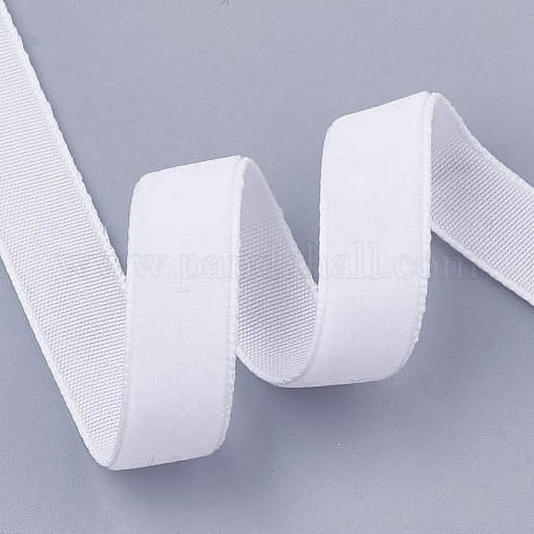 White Velvet Ribbon 3/4 wide BY THE YARD, White Velvet Trim