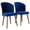 Navy Blue, variant on Navy Blue Velvet Parsons Chairs with Full Back / No Assembly, Effortlessly Chic for Dining