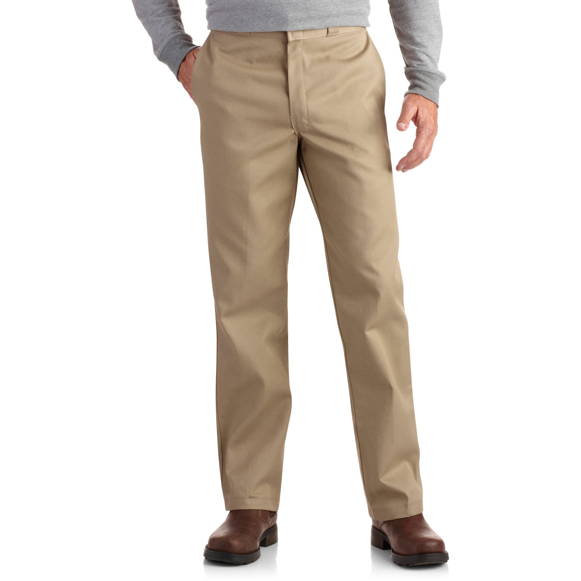 George Men's Premium Pleat Front Khaki Pants - Walmart.com