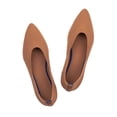 thumbnail image 1 of Frank Mully Zapatos de vestir de punto con punta en punta para mujer, zapatos cómodos para mujer, zapatos de ballet sin cordones para mujer, zapatos clásicos suaves con cuña baja Fawn 95, 1 of 5