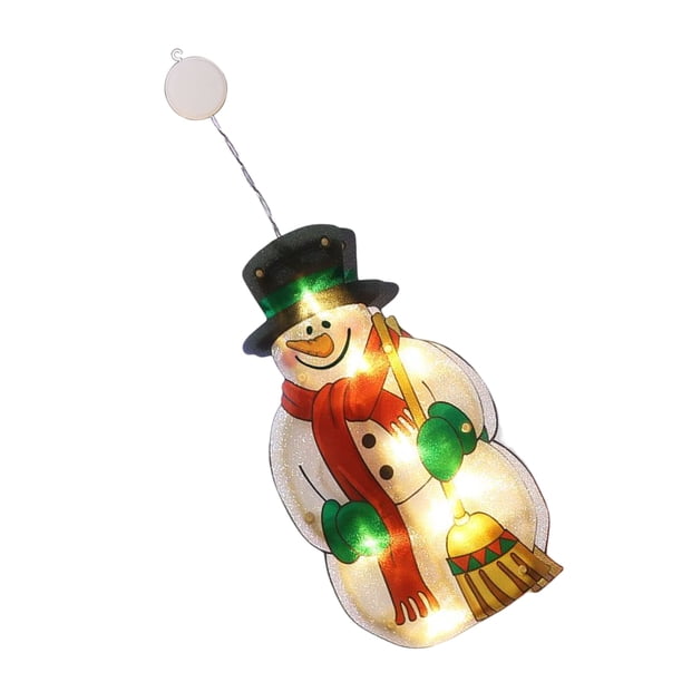 Inteprter Lámpara de modelado de Navidad Papá Noel Árbol de Navidad Muñeco de nieve Alimentado por con ventosa Decoración Lámpara colgante Iluminación y accesorios No.2 Inteprter HA026361-02