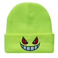 thumbnail image 2 of Gorro de punto caliente Gengar bordado sombrero de lana hombres mujeres invierno cálido sombrero decoración moda interior exterior Casual encantador sombrero para pareja, 2 of 2
