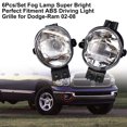 thumbnail image 1 of Gwong Autos 6 UNIDS / SET FOG FLAM SUPER SUPER LUGAR PERFECTADO ABS ABS CURTURA LUZ CHRILLE CH2598101 55077475AC 55077474AC PARA DODGE-RAM 02-08 Gwong 24014274, 1 of 6