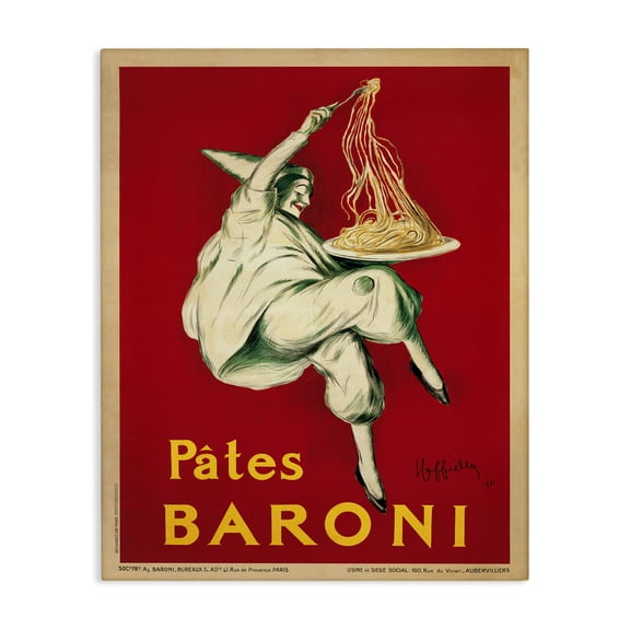 Stupell Industries Victorian Pates Baroni Vintage Food Poster Canvas Art, 16 x 20, by Marcello Dudovich