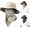 Khaki, variant on Breathable Fisherman Hat with Detachable Face Mask, Neck Flap Wide Brim Fishing Hat, Bucket Hat Sun Hats for Men Women