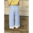 thumbnail image 5 of Fozruso Loose Long Pants for Girls Toddler Toddler Girl Boy Classic Pants Checkerboard Wide Leg Pants Long Pants Summer Loose Fashion Pants Sizes 4-5 Years, 5 of 6