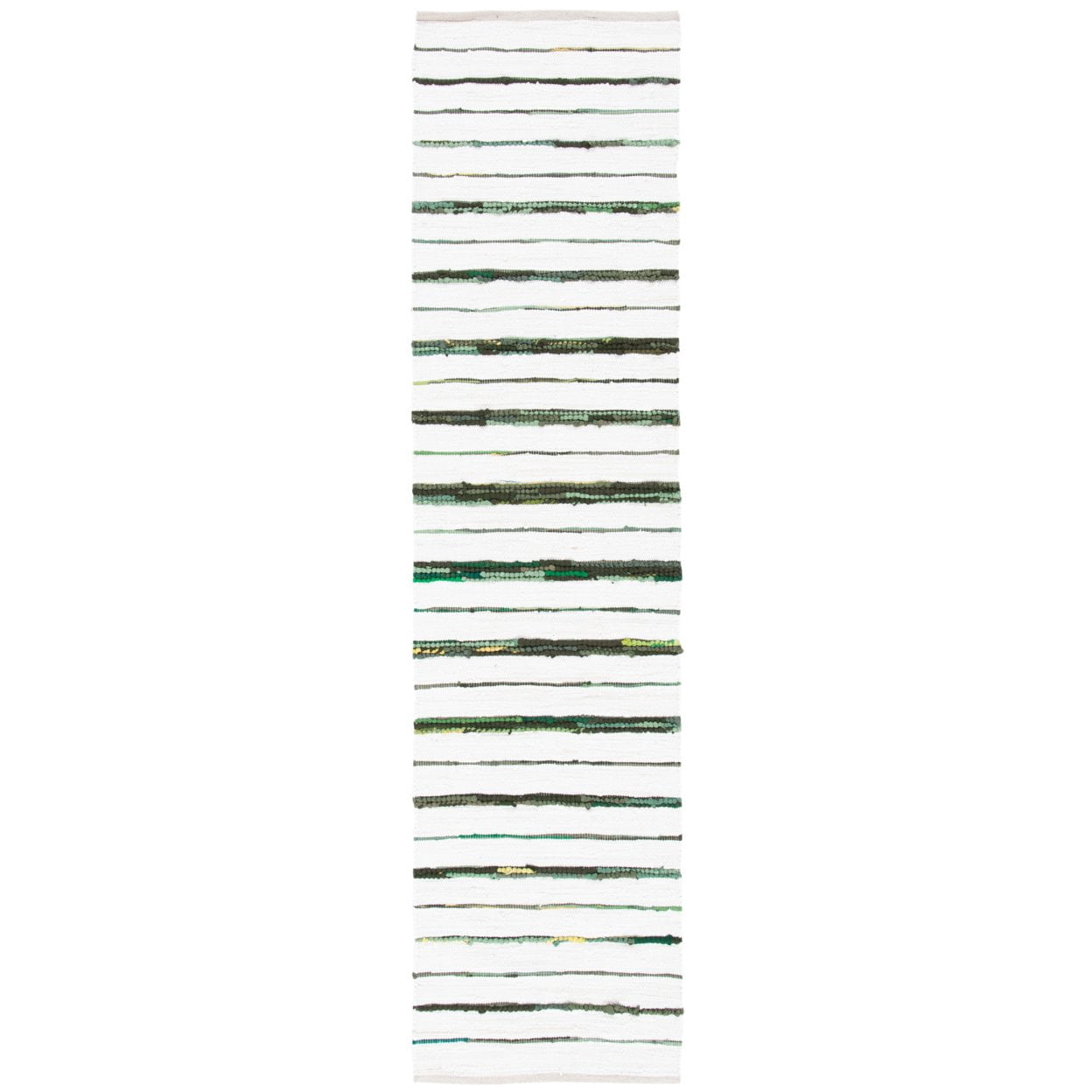 SAFAVIEH Montauk Rowena Striped Area Rug, Green/Ivory, 4' x 6'