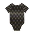 thumbnail image 2 of Daiia Mardi Gras Fleur de Lis Printed Unisex-Baby Short Sleeve Onesies Bodysuits Baby Climbing Clothes Soft and Comfortable Romper with Expandable Shoulder Design-12 Months, 2 of 8