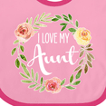 thumbnail image 4 of Inktastic I Love My Aunt- Flower Circle Boys or Girls Baby Bib, 4 of 4
