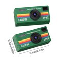 thumbnail image 2 of HUISZJ Mini Digital Camera, 1080P Camcorder Video Recorder, Retro Keychain Digital Camera for Travel Outdoor (Green, 2 of 10