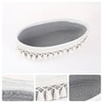 thumbnail image 2 of Unique Bargains Woven Storage Basket with Tassels for Key Tray Bowl Light Gray, 2 of 5