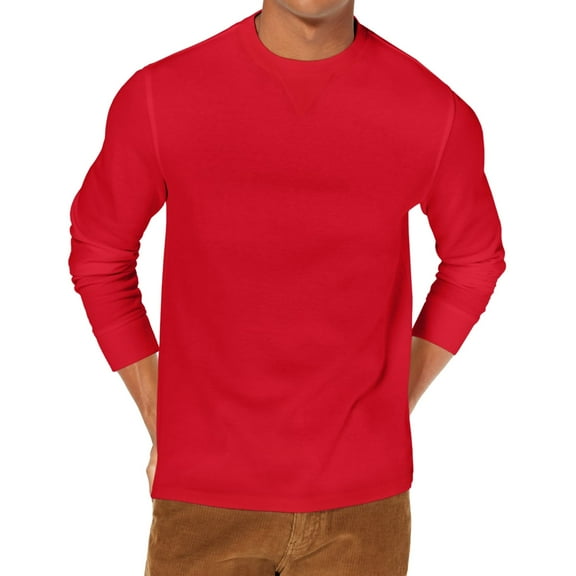 Club Room Mens Flatback Sweatshirt, Red, Small