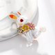 thumbnail image 3 of Animal Brooch Cute Personality Oil Drip Rabbit Corsage Costume Accessory, 3 of 5